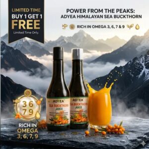 Advea Sea Buckthorn Juice 500ml Buy 1 Get 1 Free Natural Himalayan